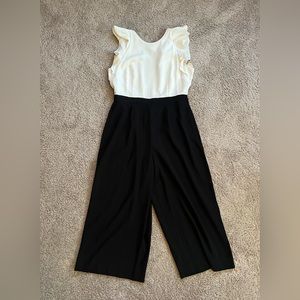 J.Crew Colorblocked Sleeveless Ruffle Jumpsuit
